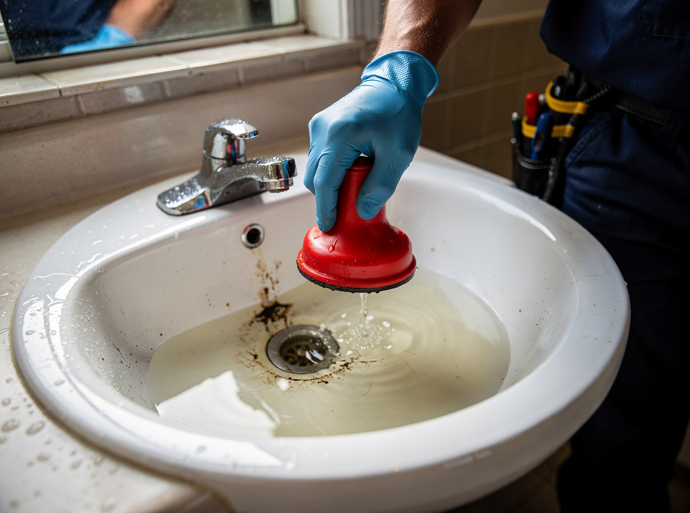 Clogged Bathroom Sink in Englewood, CO